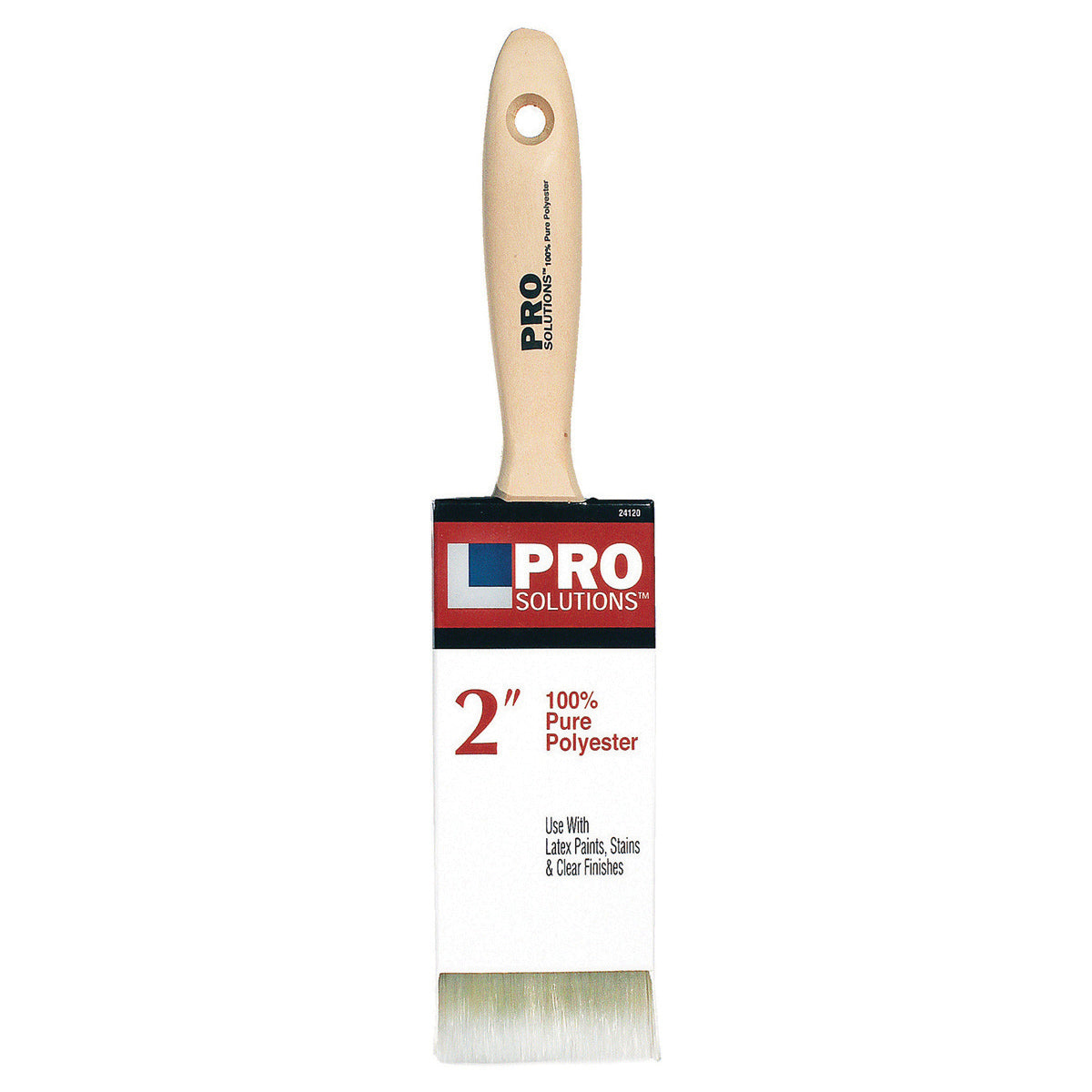 2" Pro Solutions Polyester Flat Paint Brush (Beavertail Handle) (12 Pack)