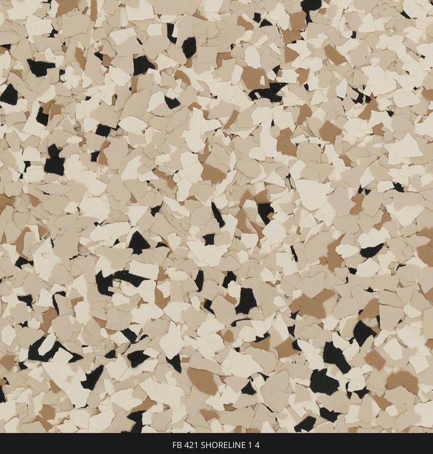 Desert Gravel Vinyl Flakes – 1/4” (40 Pounds)