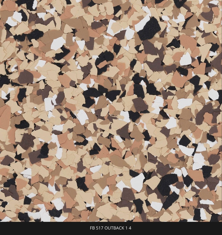 Outback Vinyl Flakes – 1/4” (40 Pounds)