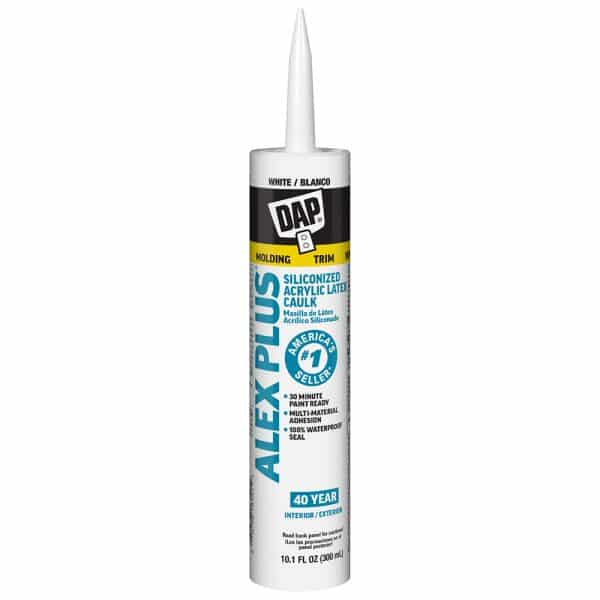 DAP Alex Plus 10.1 oz White Siliconized Acrylic Latex Caulk