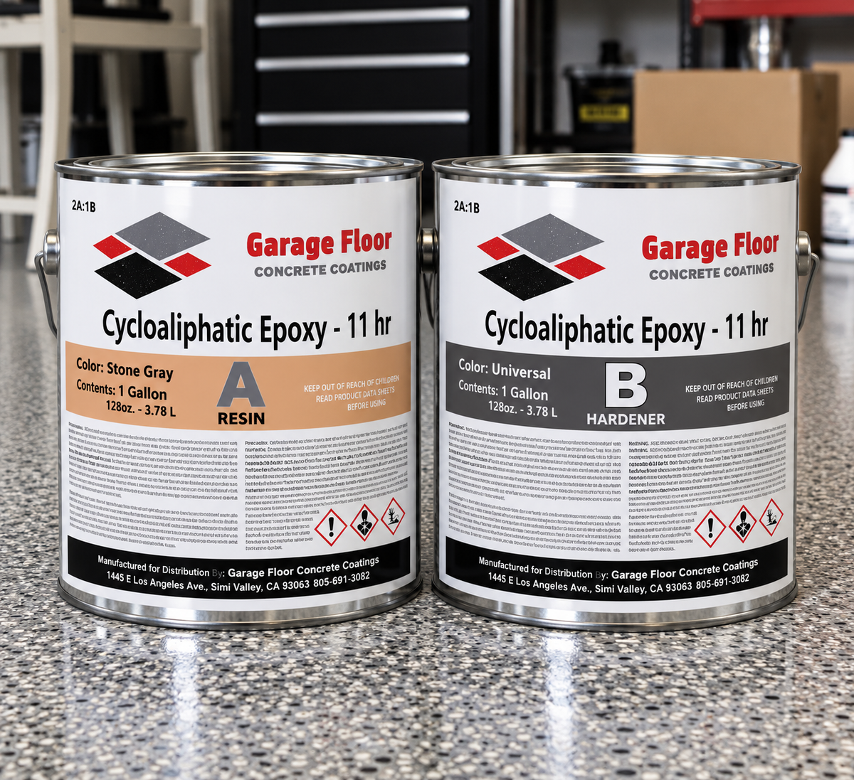 High-Build 100% Solids Epoxy - Clear & Tintable (3 Gallon Kit) 11 Hr Slow Cure